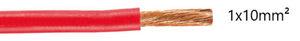 Hiflex Batttery Cable 10mm2 Red 1 meter